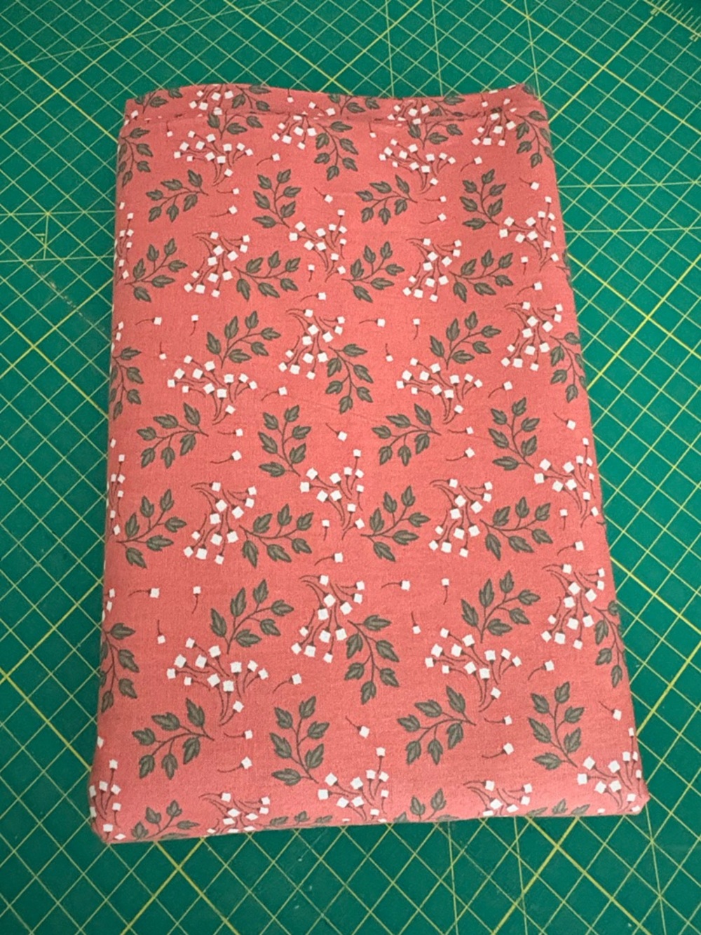 Floral Coral Pink Cotton Fabric